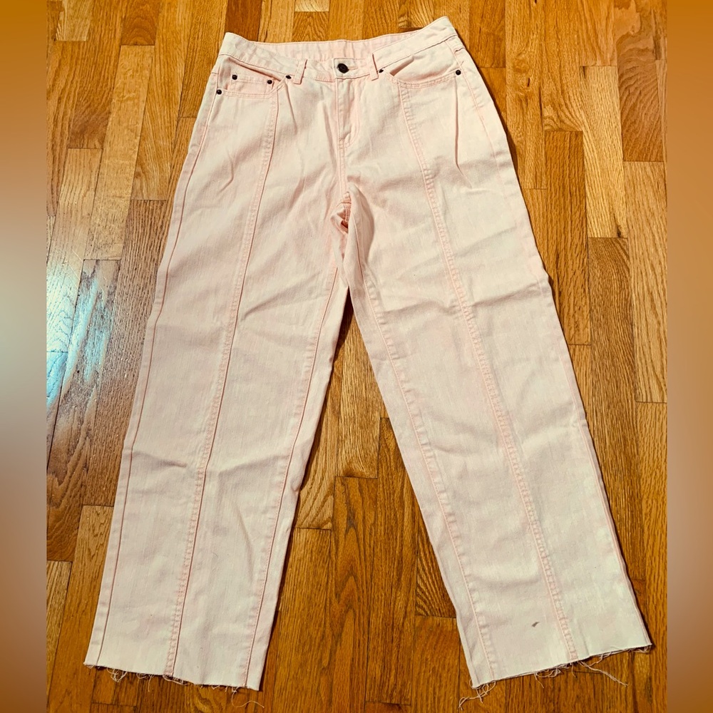 Creamsicle Orange Future Collective with Gabriella  Straight Leg Jeans Like New